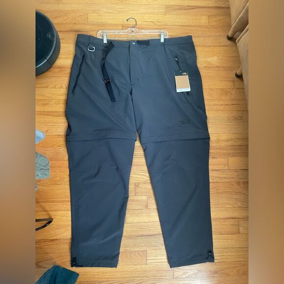 The North Face Pants Mens Grey Paramount Trail Convertible Slim Fit Hiking SZ 3X - Picture 3 of 8